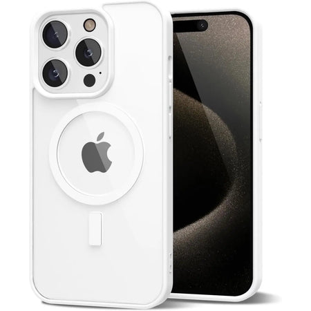 Entronix [Magnetic] Case Compatible with iPhone 14 Pro - [Clear Back] Soft Matte Frame - Entronix