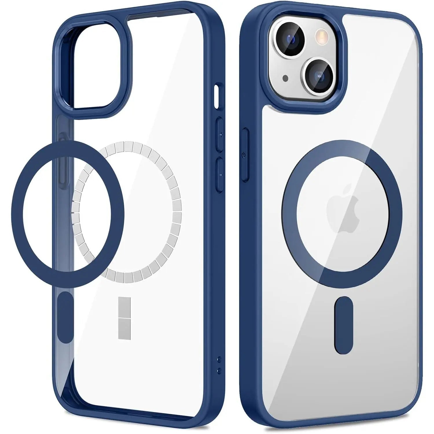 Entronix Pastel Clear Case for Apple iPhone 14, [Magnetic-Compatible] Clear Back Bumper Cover, - Entro Retail
