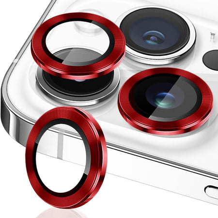 Entronix Metallic Camera Lens Protector for Apple iPhone 15 Pro Max, Easy Installation, - Entro Retail