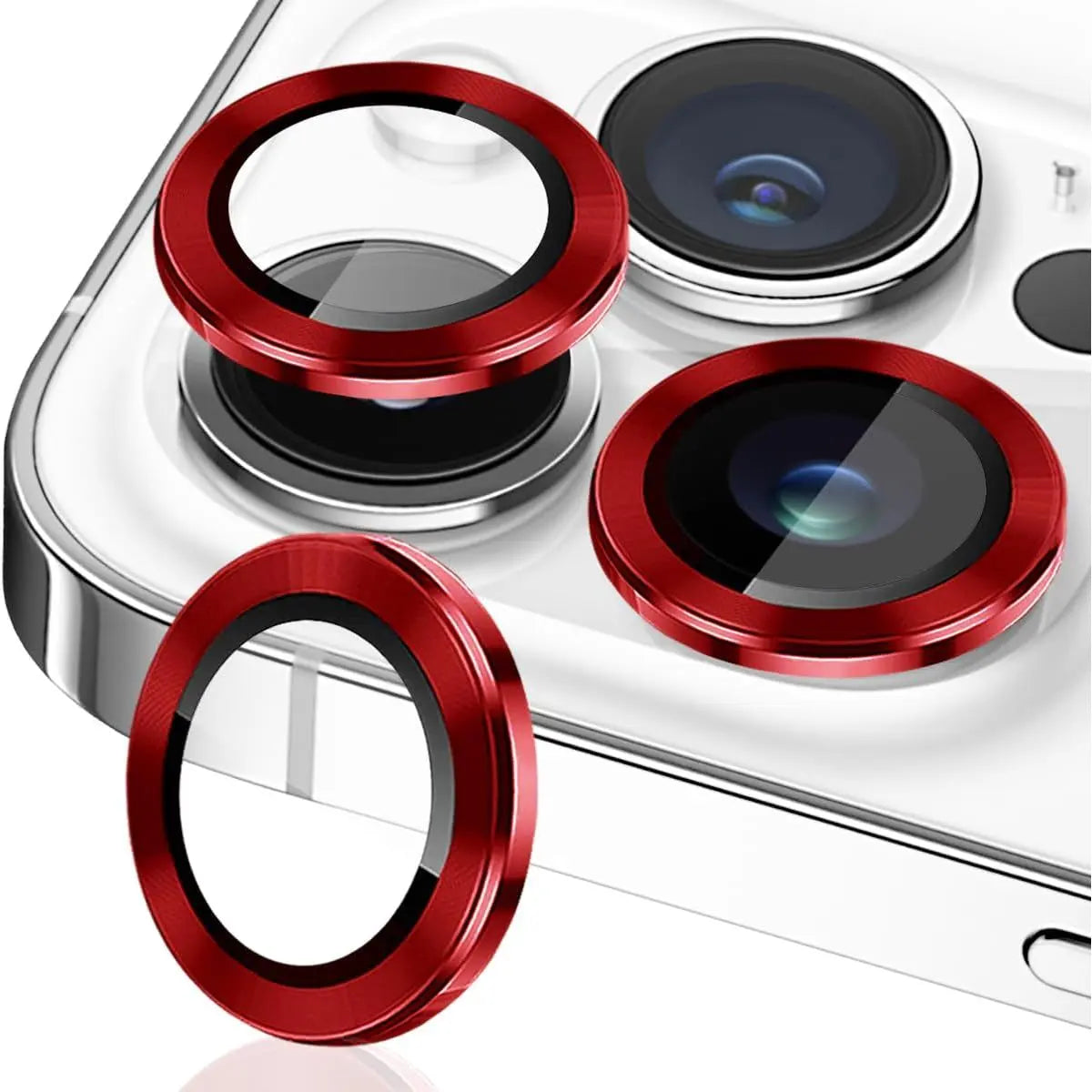 Entronix Metallic Camera Lens Protector for Apple iPhone 14 Pro Max, Easy Installation, - Entro Retail