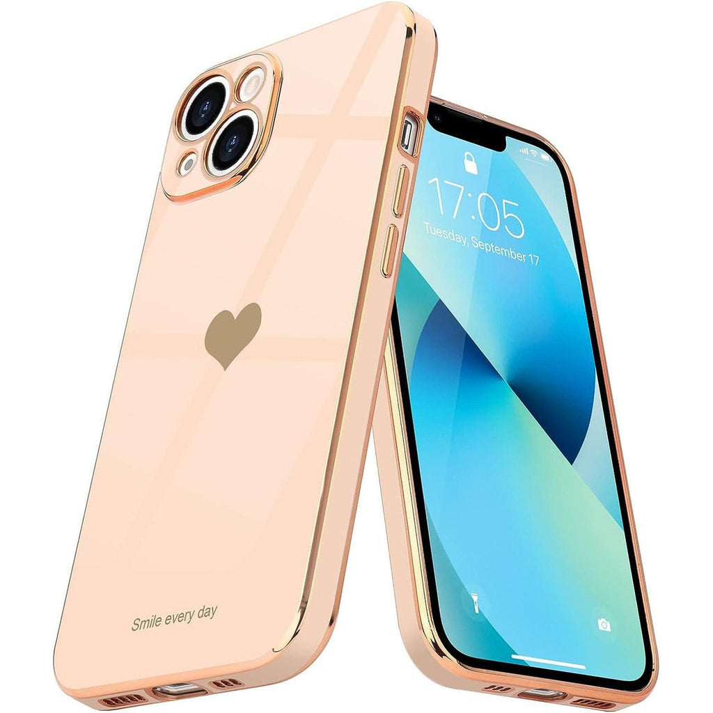 Entronix Apple iPhone 15 Plus/14 Plus Case - [Smile Everyday] Luxury Heart, - Entronix