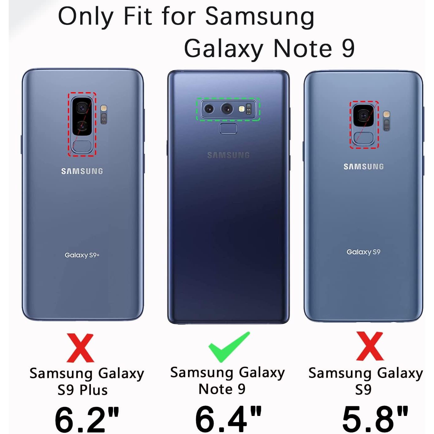 Entronix Heavy Duty Case for Samsung Galaxy Note 9, Triple-Layer & Full Protection, - Entro Retail