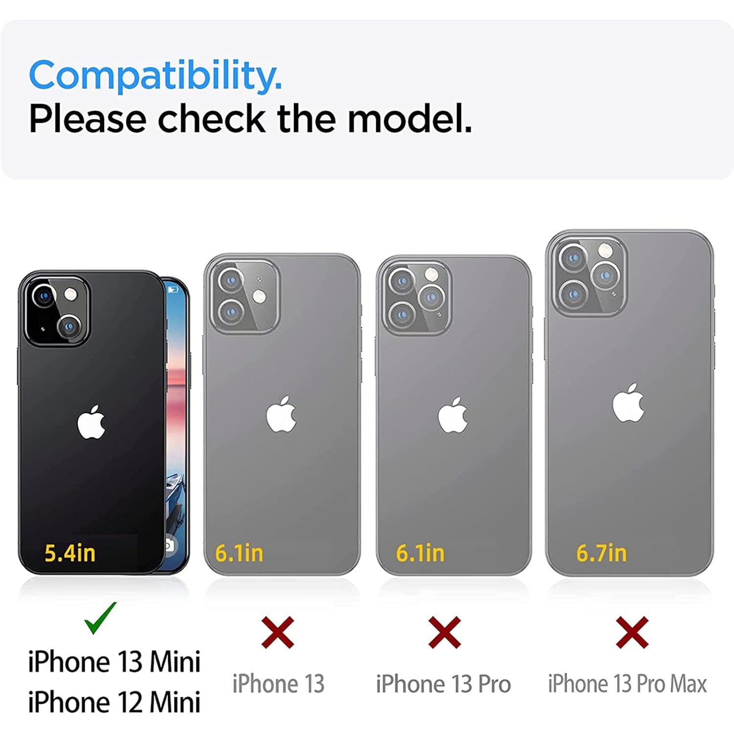 Entronix Case Compatible with iPhone 13 Mini - Dual-Layer Guard Gripstand