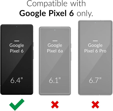 Entronix 2-Pack for Google Pixel 6, Clear Tempered Glass Screen Protector - Entro Retail