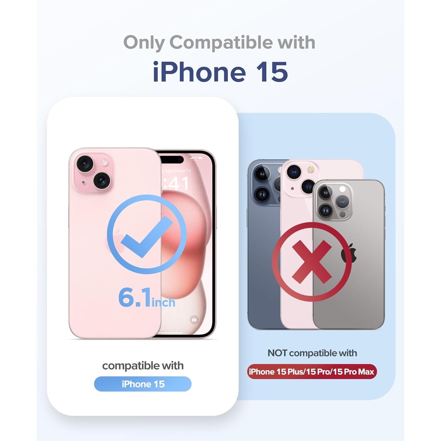 Entronix 3-in-1 Bundle for Apple iPhone 15, Heavy Duty Case & 2 Clear Tempered Glass Screen Protectors - Entro Retail