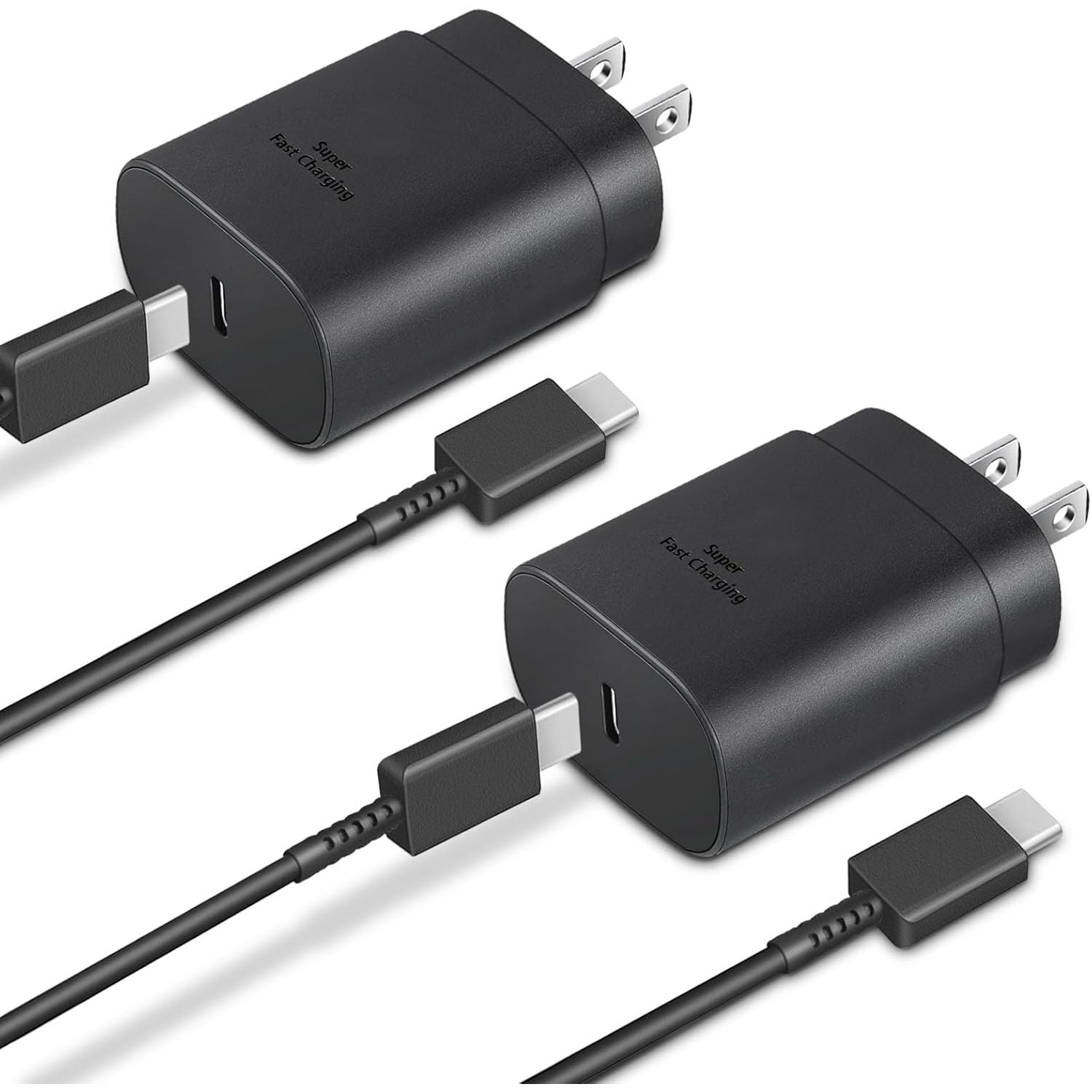 Wall Combo Charger - Type C Black 2