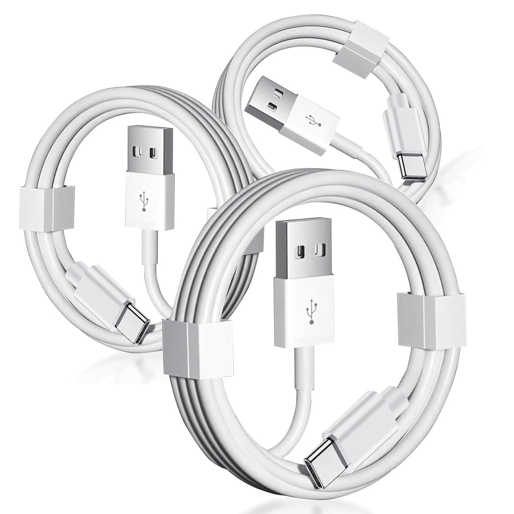 Entronix USB-A to Type-C Charger Cable, 3-Pack [3FT] USB-C Cable Compatible with Android