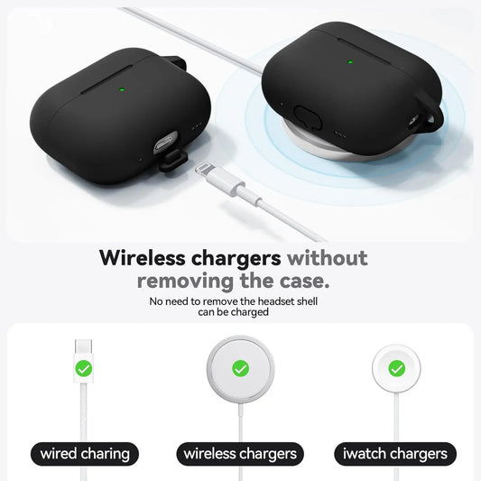 Entronix Case Compatible with AirPods Pro 3rd Gen - Soft-Touch Liquid Silicone - Entronix