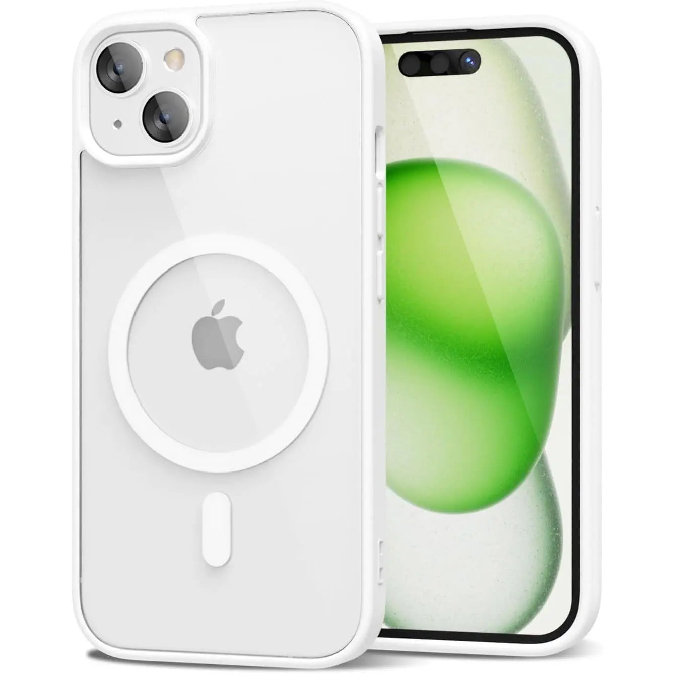 Entronix Pastel Clear Case for Apple iPhone 14 Plus, [Magnetic-Compatible] Clear Back Bumper Cover, - Entro Retail