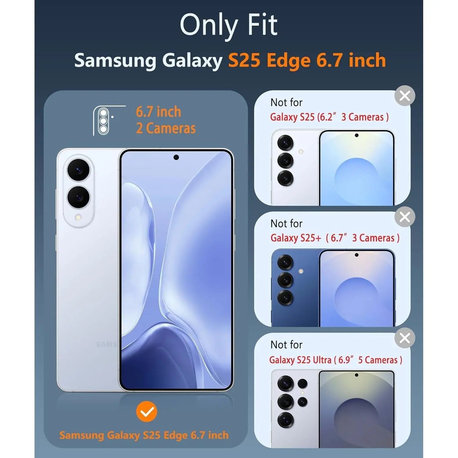 Entronix Case Compatible with Galaxy S25 Edge - Triple-Layer Heavy Duty Protection - Entronix