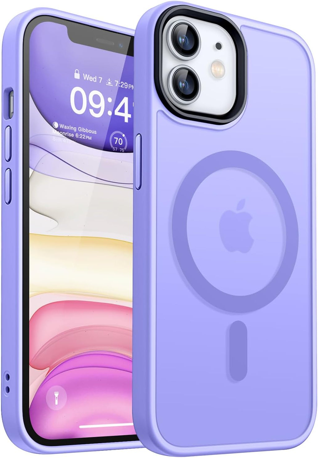 Entronix Sturdy Case for Apple iPhone 12/12 Pro, [Magnetic-Compatible] Matte Bumper Cover, - Entro Retail