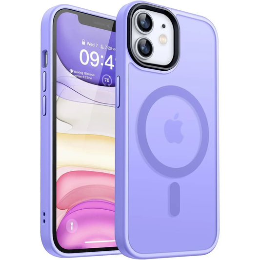 Entronix Sturdy Case for Apple iPhone 12/12 Pro, [Magnetic-Compatible] Matte Bumper Cover, - Entro Retail