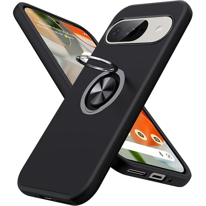 Entronix Google Pixel 9/9 Pro Case - 360º Circular Ring Holder, - Entronix