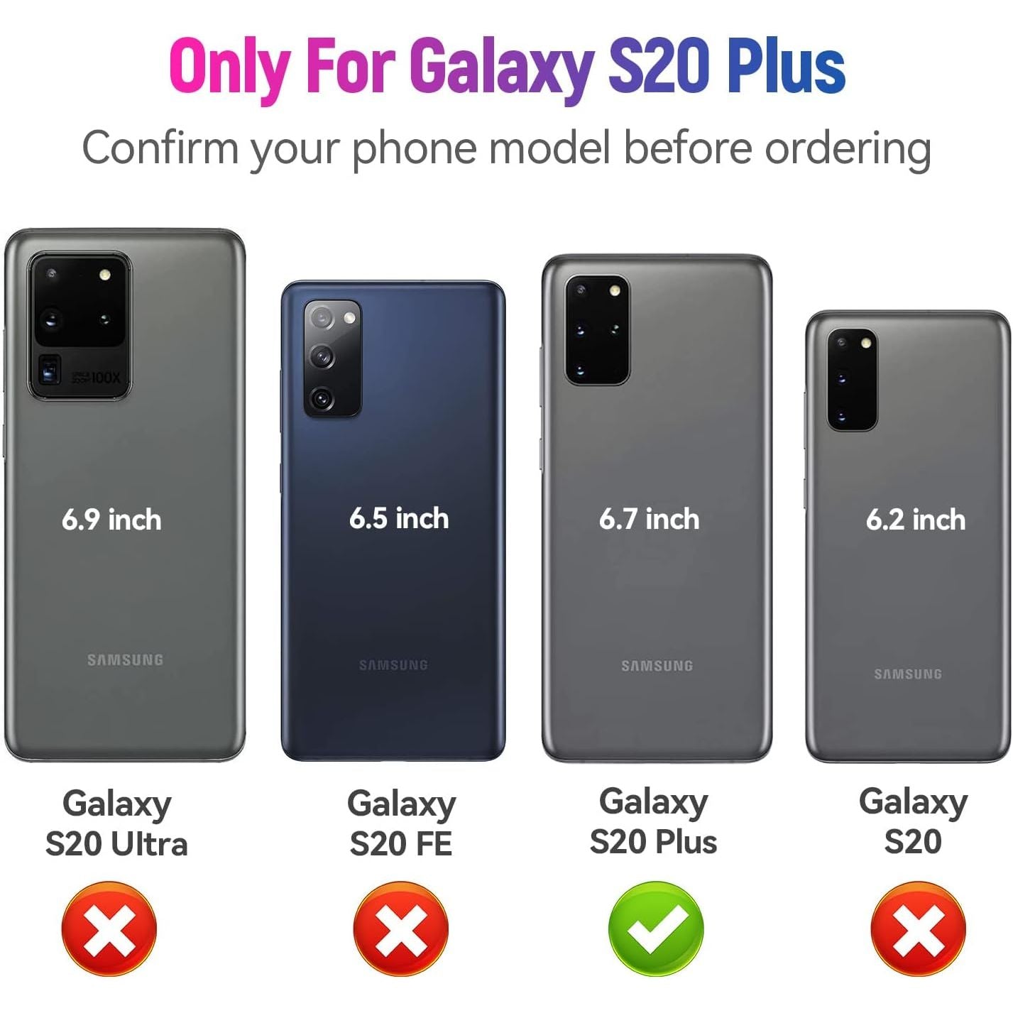 Entronix Heavy Duty Case for Samsung Galaxy S20 Plus, Triple-Layer & Full Protection, - Entro Retail