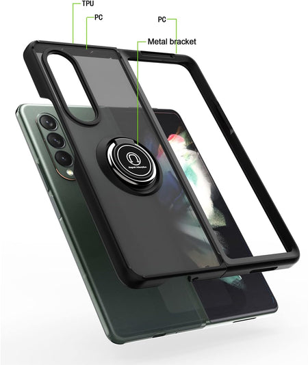 Entronix Samsung Galaxy Z Fold 4 Matte Ring Holder Case - Entro Retail