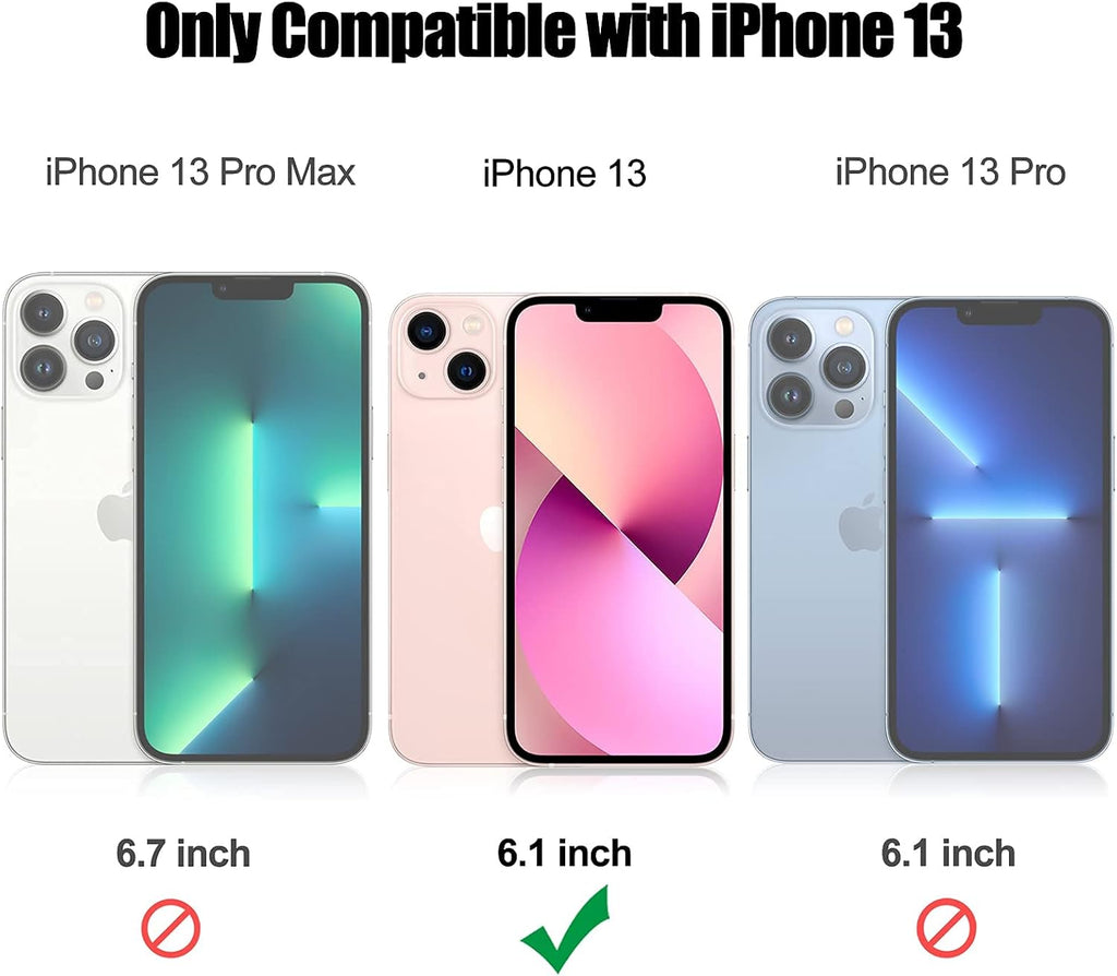 Entronix Metallic Camera Lens Protector for Apple iPhone 13, Easy Installation, - Entro Retail