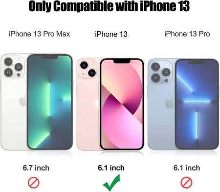 Entronix 3-in-1 Bundle for Apple iPhone 13, Heavy Duty Case & 2 Clear Tempered Glass Screen Protectors - Entro Retail