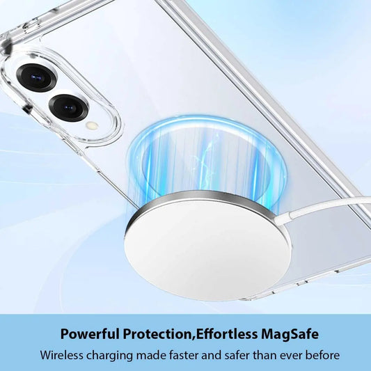 Entronix [Magnetic] Case Compatible with Galaxy S25 Edge - [Hard Back] Slim Clear - Entronix