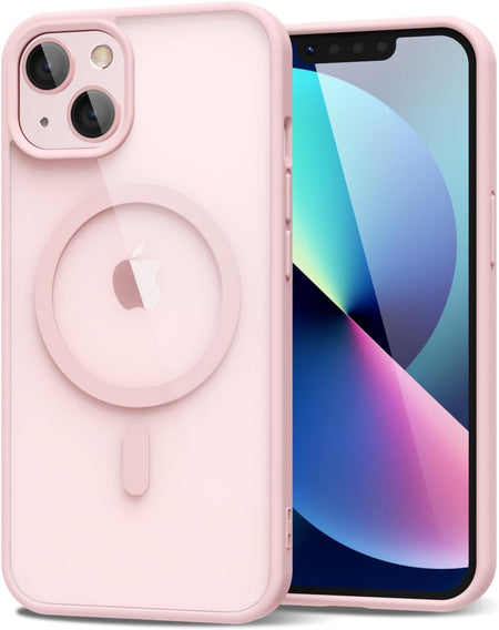 Entronix Pastel Clear Case for Apple iPhone 14, [Magnetic-Compatible] Clear Back Bumper Cover, - Entro Retail