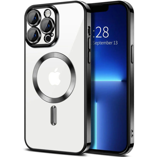 Entronix Case Transparent Case for Apple iPhone 13 Pro Max Clear Magnetic Case, [ Resistant] Slim Fit Shockproof Crystal Case Cover - Entro Retail