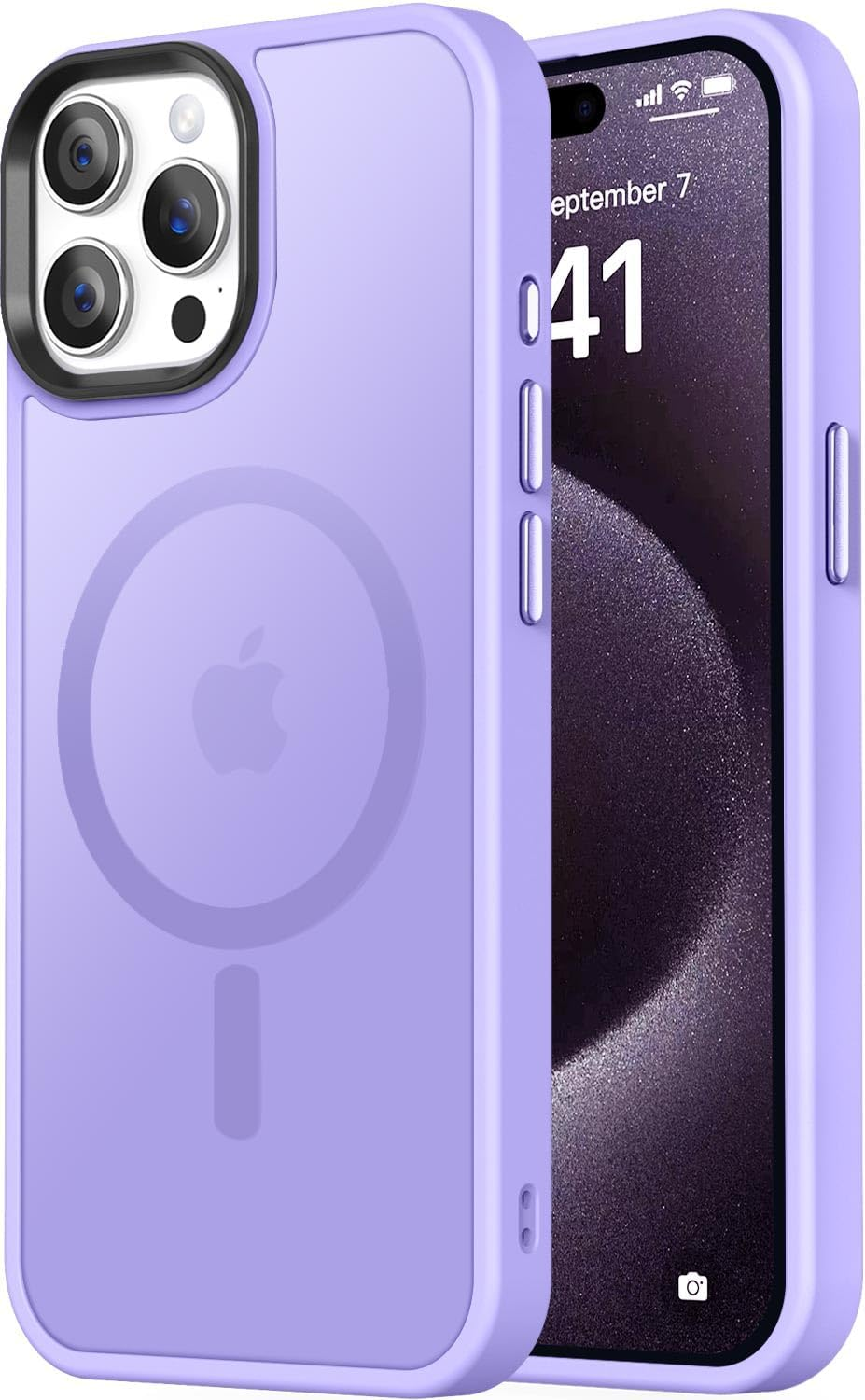 Entronix [Magnetic] Case Compatible with iPhone 13 Pro Max - Translucent Frosted Matte