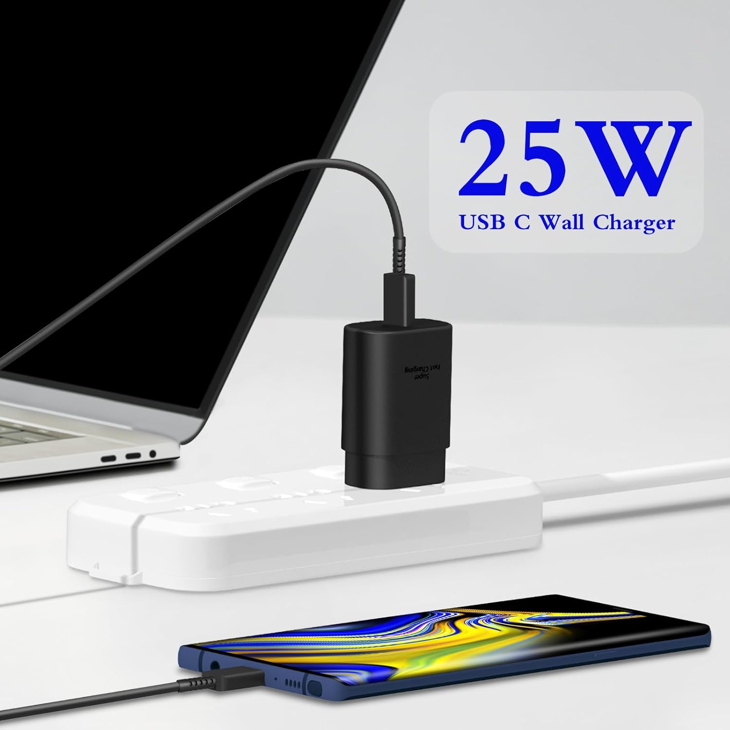 Entronix Wall Charger Combo - 2-Pack USB-C Charging Adapter for iPhone, Galaxy, More
