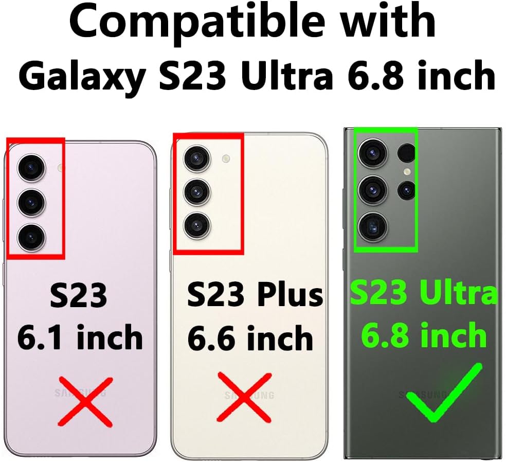 Entronix Heavy Duty Case for Samsung Galaxy S23 Ultra, Triple-Layer & Full Protection, - Entro Retail