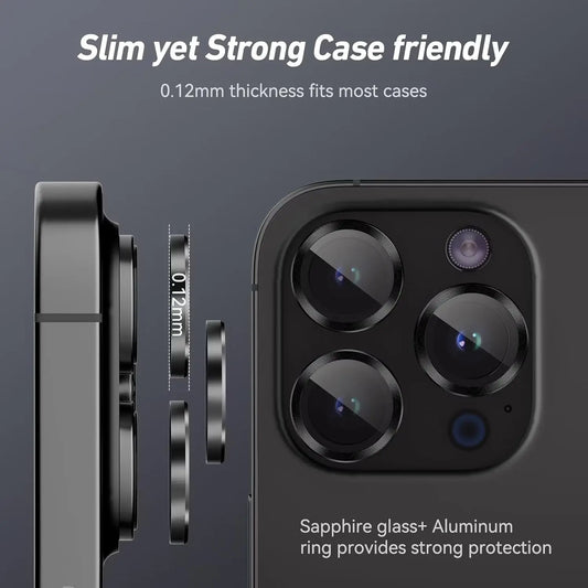 Entronix Metallic Camera Lens Protector for Apple iPhone 13 Pro, Easy Installation, - Entro Retail
