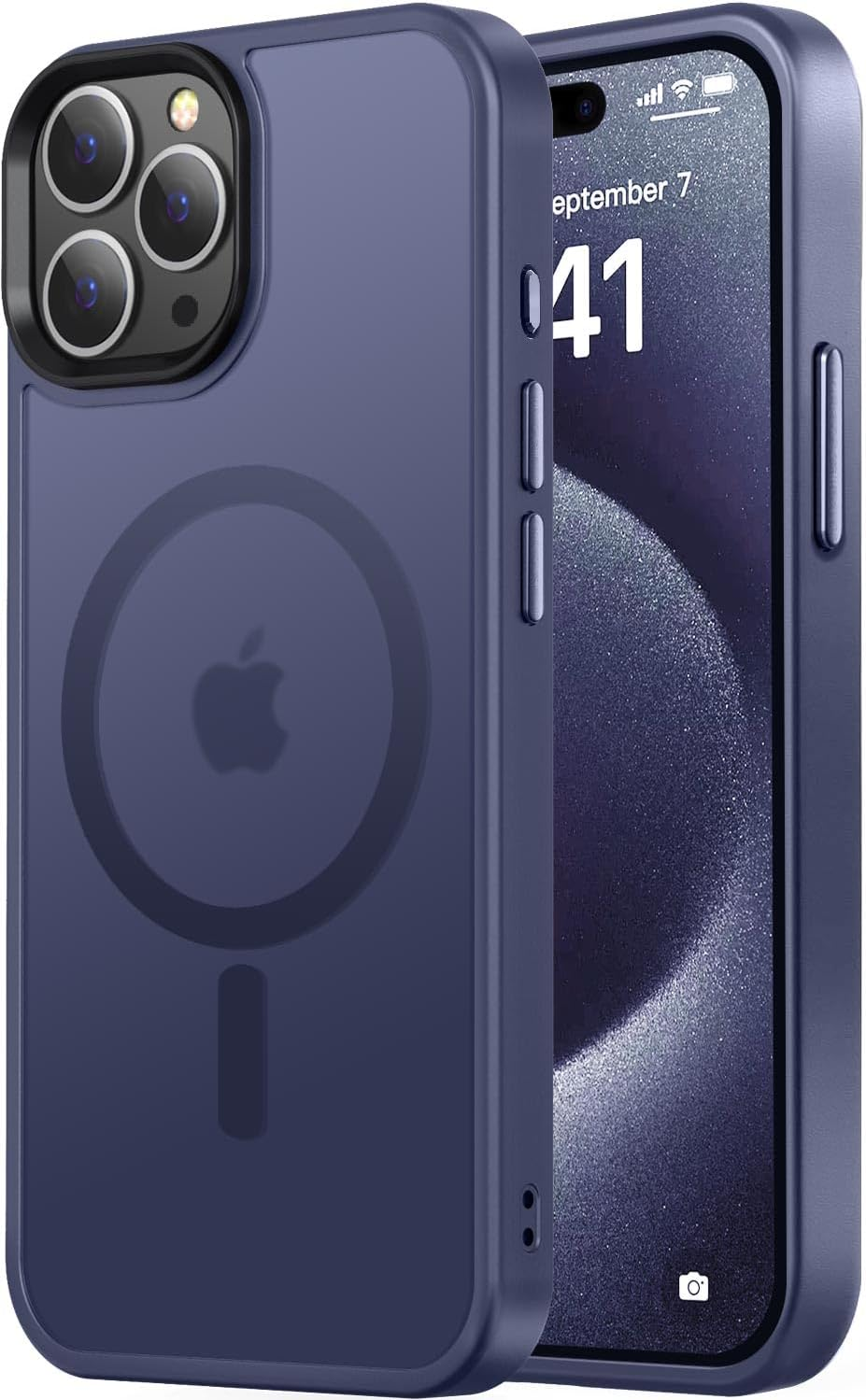Entronix [Magnetic] Case Compatible with iPhone 13 Pro Max - Translucent Frosted Matte
