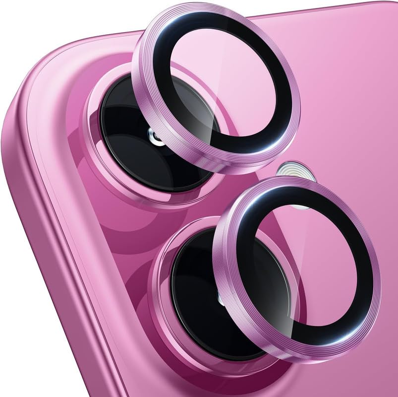 Entronix Camera Lens Protector Compatible with iPhone 16/16 Plus - Luxury Metal
