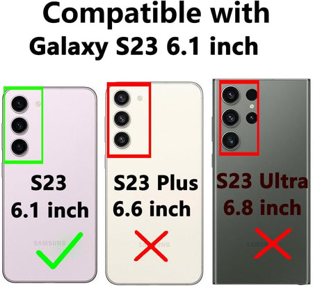 Entronix 3-in-1 Bundle for Samsung Galaxy S23, Heavy Duty Case & 2 Clear Tempered Glass Screen Protectors - Entro Retail