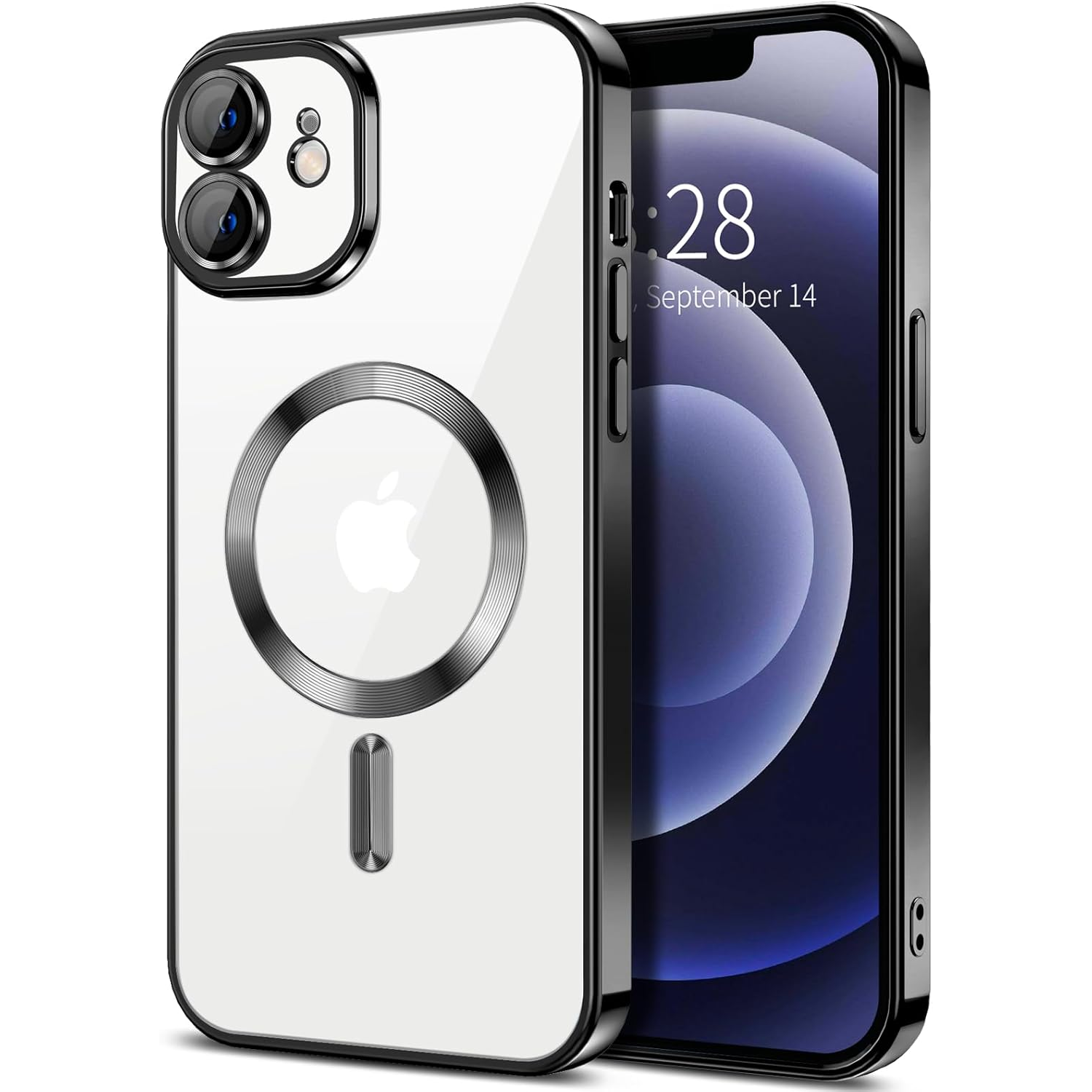 Entronix [Magnetic] Case Compatible with iPhone 11 - [Clear Back] Luxury Glossy Cover - Entronix