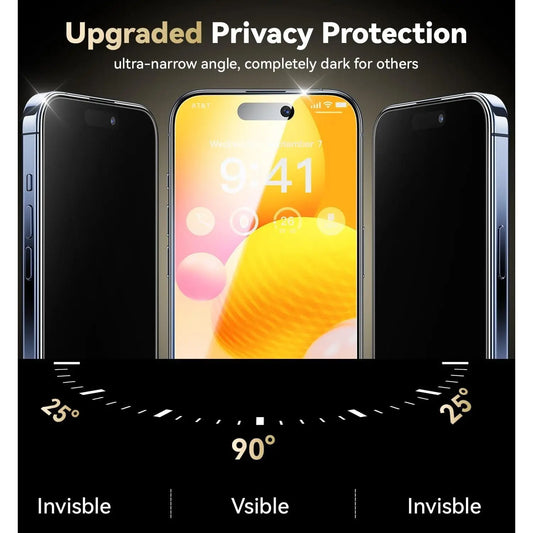 Entronix Anti-Spy Privacy Screen Protector Compatible with iPhone 8/7/SE (2nd Gen) - 2-Piece Combo - Entronix