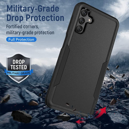 Entronix Bundle Compatible with Galaxy S24 Plus - Soft-Touch Dual-Layer Case & 2 Clear Screen Protector - Entronix