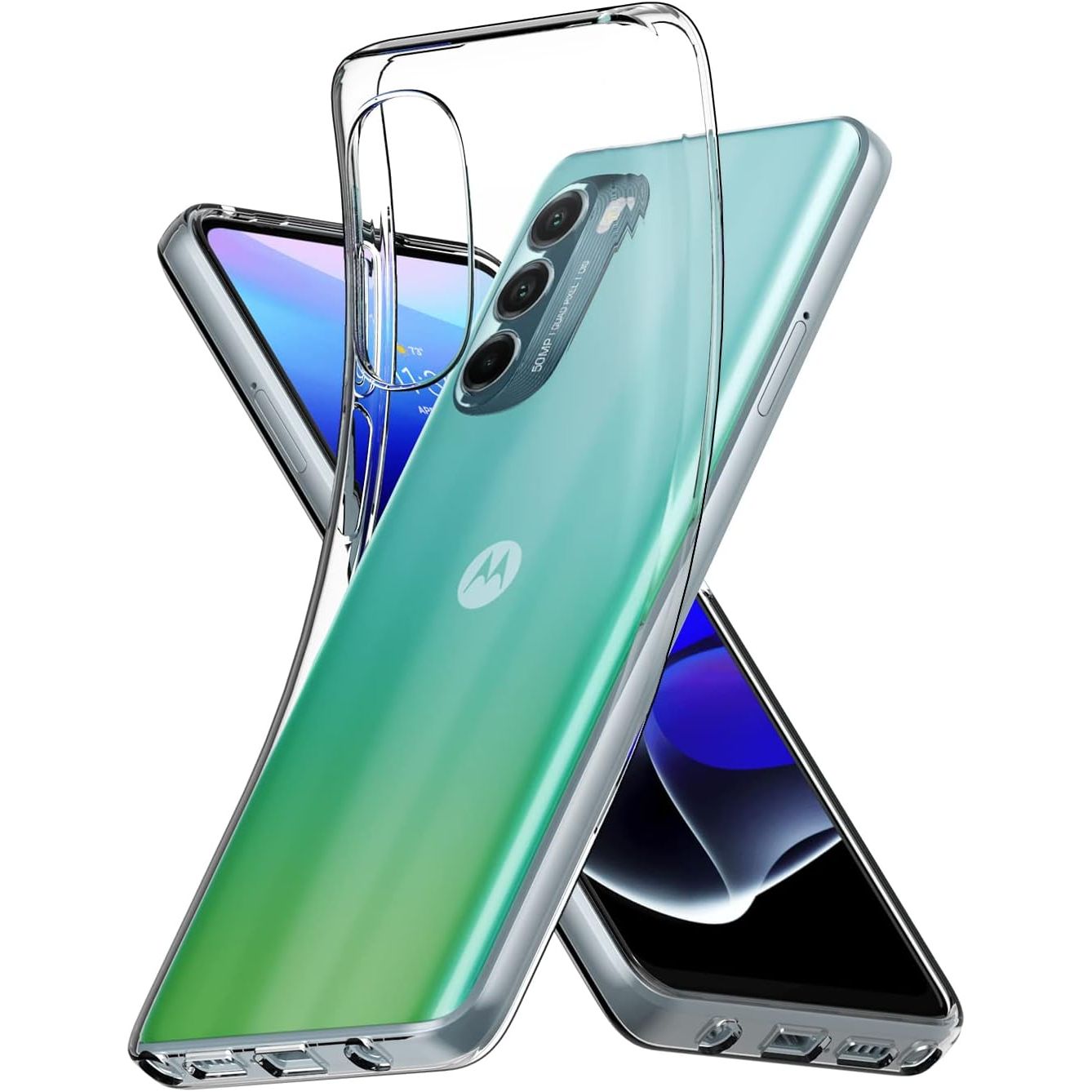 Entronix Clear Case for Motorola G Stylus 2022, Crystal Clear Transparent Bumper Cover - Entro Retail