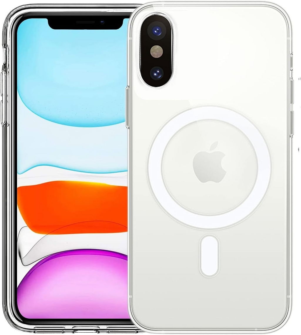 Entronix [Magnetic] Case Compatible with iPhone XR - [Hard Back] Slim Clear