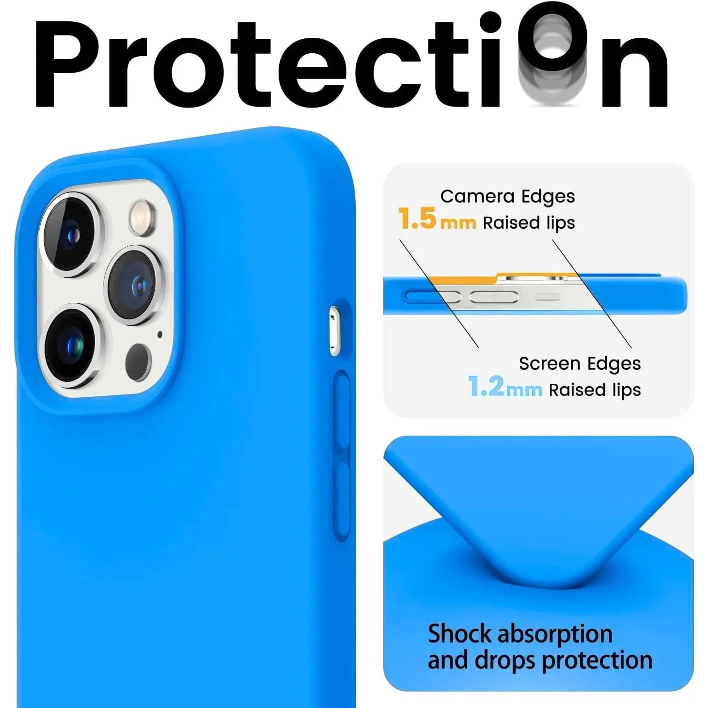 Entronix Bundle Compatible with iPhone 17 - Liquid Silicone Case, 2 Clear Screen Protectors & 2 Camera Lens Protectors ENTRONIX