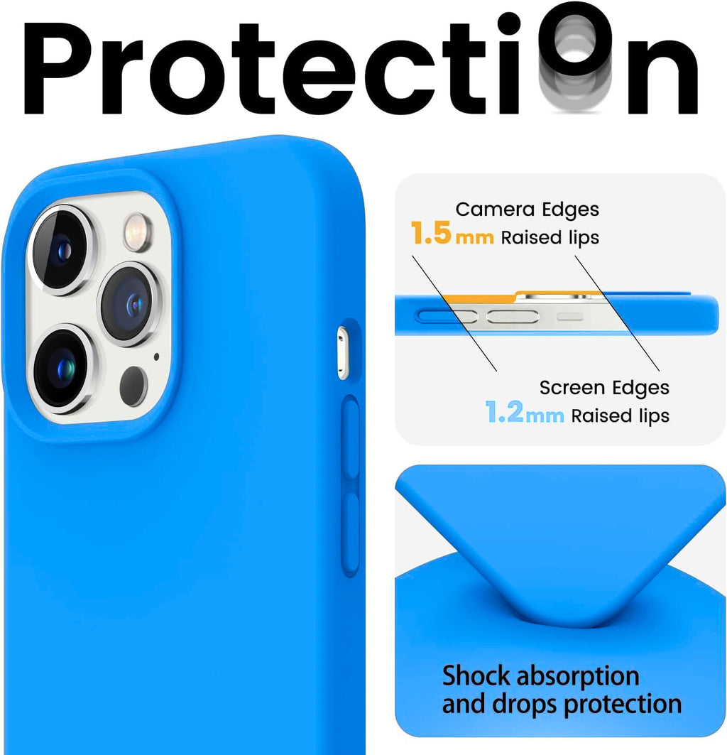 Entronix Bundle Compatible with iPhone 17 - Liquid Silicone Case, 2 Clear Screen Protectors & 2 Camera Lens Protectors