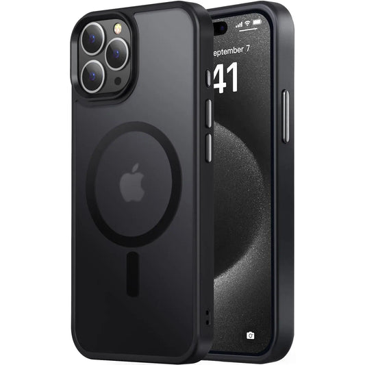 Entronix [Magnetic] Case Compatible with iPhone 15 Pro - Translucent Frosted Matte - Entronix