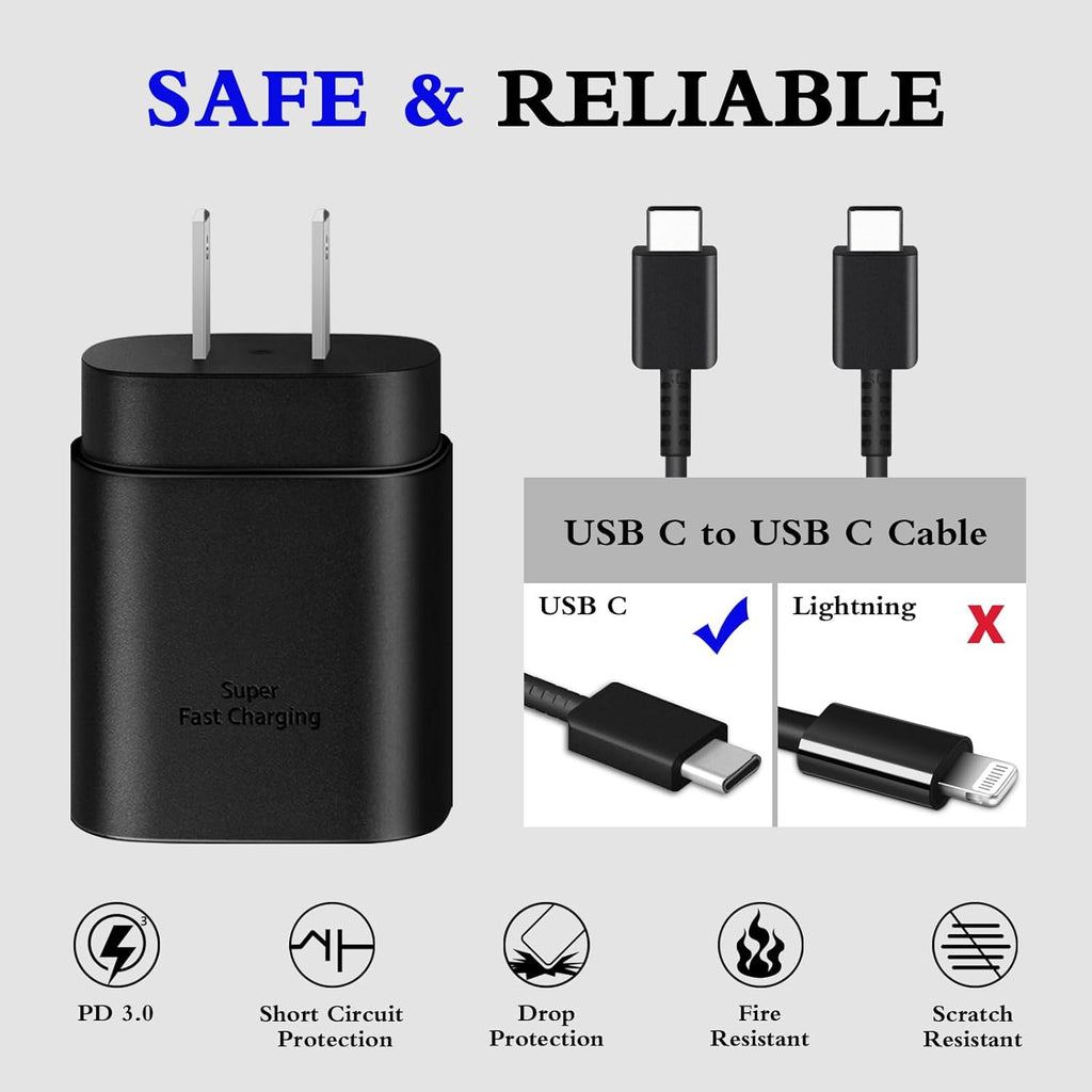 Entronix Wall Charger Combo - USB-C Charging Adapter for iPhone, Galaxy, and More