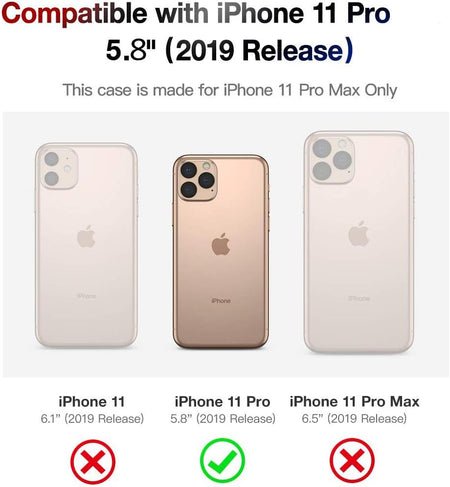 Entronix Apple iPhone 11 Pro Crystal Clear Case - Glitter - Entro Retail