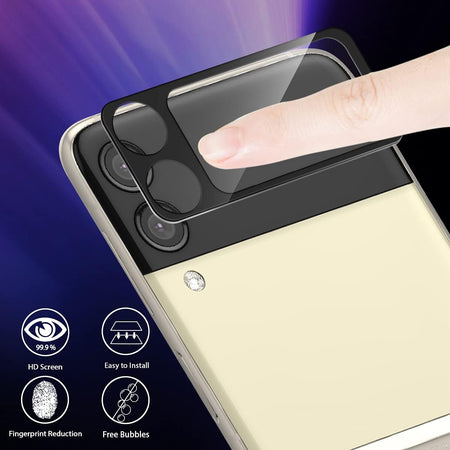 Entronix 2-Pack for Samsung Galaxy Z Flip5, Clear Camera Lens Protector, Easy Installation - Entro Retail