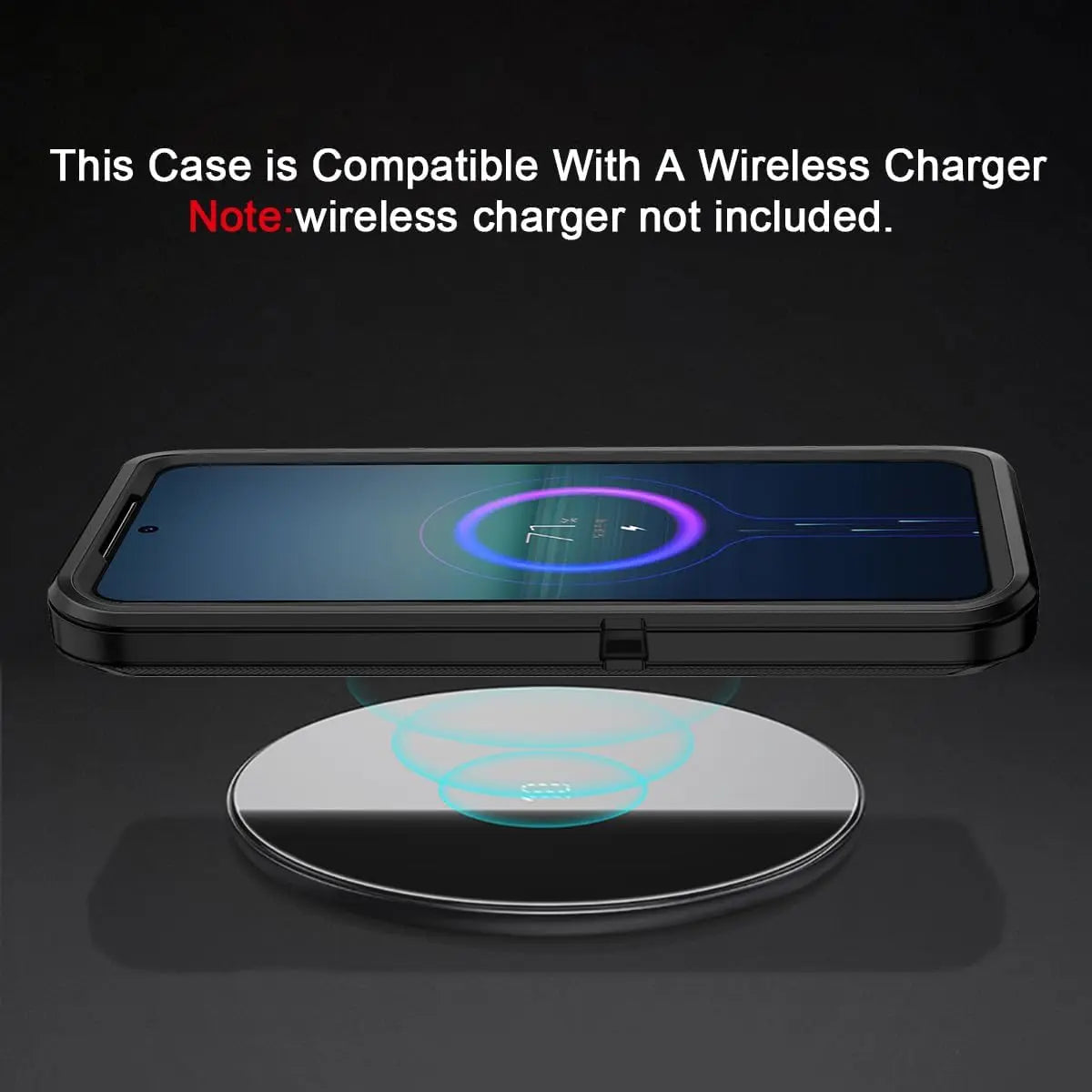 Entronix Bundle Compatible with Galaxy S25 Plus - Heavy Duty Case & 2 Clear Screen Protectors - Entronix