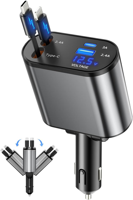 4 in 1 Car Adapter ZXC-C