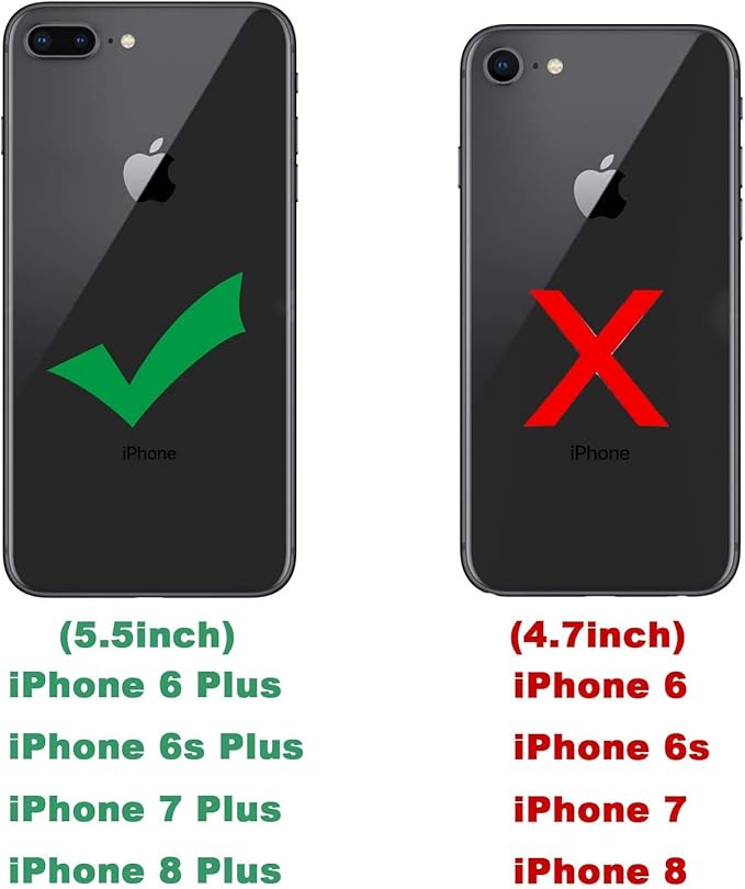 Entronix Matte Ring Case for Apple iPhone 8 Plus/7 Plus, Slim Matte Cover with Built-In Kickstand, - Entro Retail