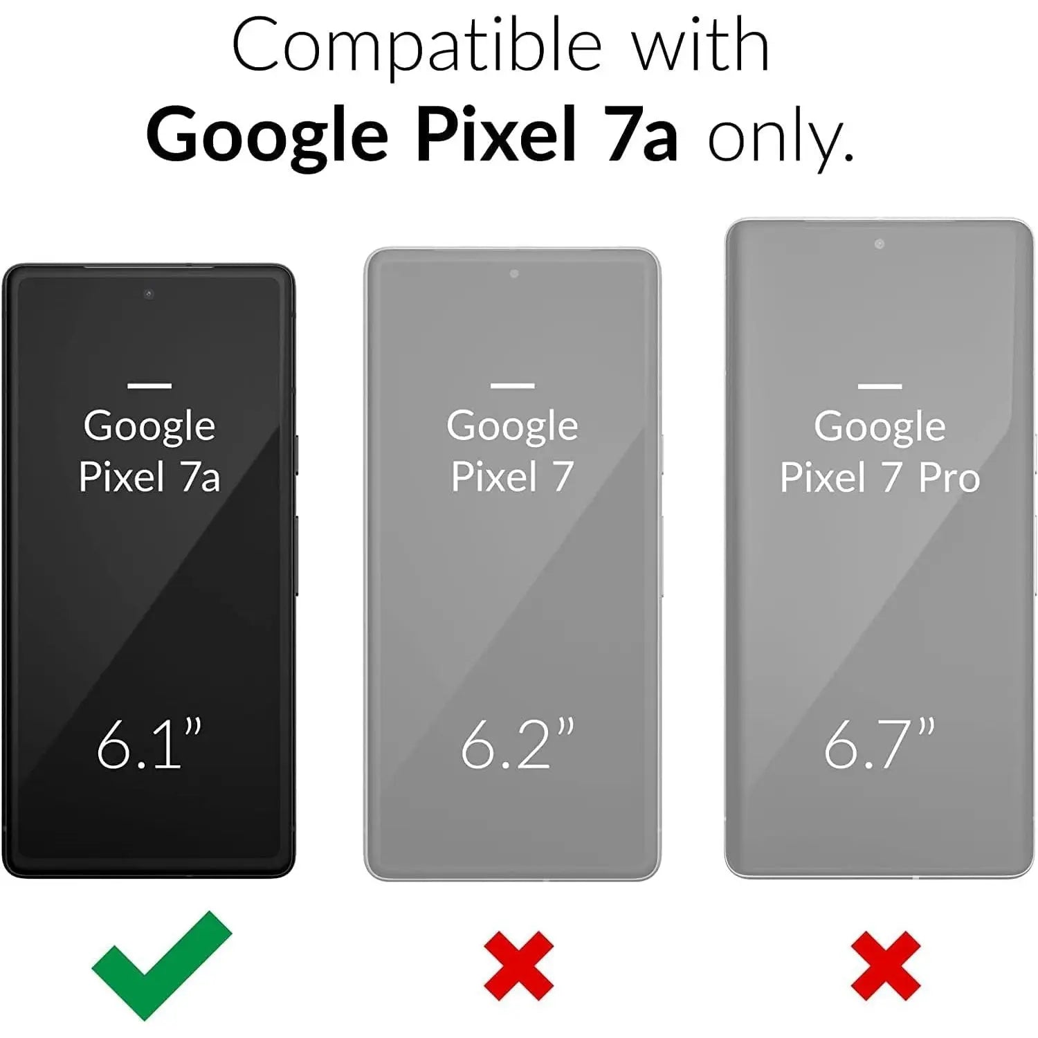 Entronix Heavy Duty Case for Google Pixel 7a, Triple-Layer & Full Protection, - Entro Retail