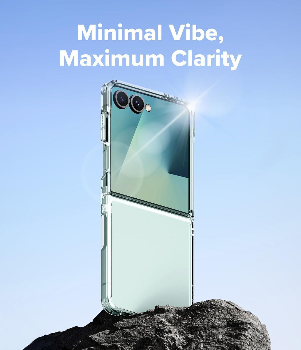 Entronix Case Compatible with Galaxy Z Flip 7 - [Hard Back] Clear Cover