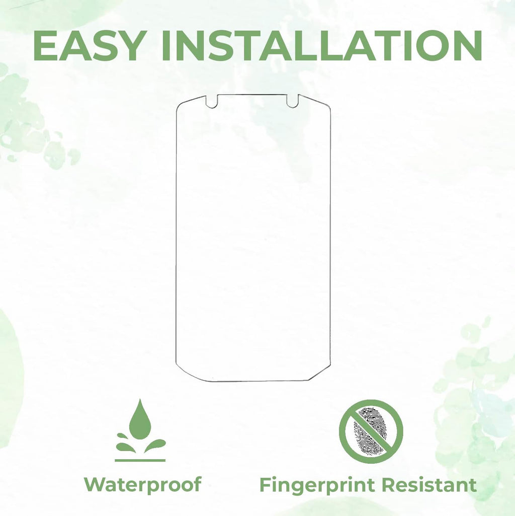 Entronix Clear Screen Protector Compatible with Zebra Scanner TC77 - 2-Piece Combo