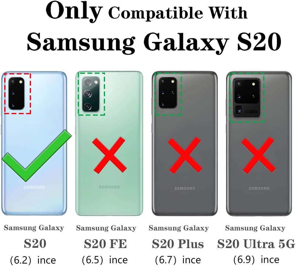 Entronix Matte Ring Case for Samsung Galaxy S20, Slim Matte Cover with Built-In Kickstand, - Entro Retail