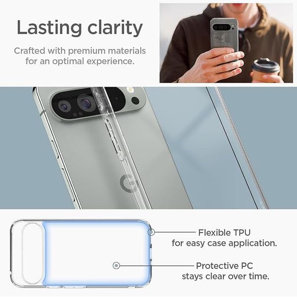 Entronix Case Compatible with Pixel 10 Pro XL - [Hard Back] Clear Cover